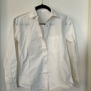 Oak and Fort Classic White COTTON POPLIN SHIRT XXS-XS